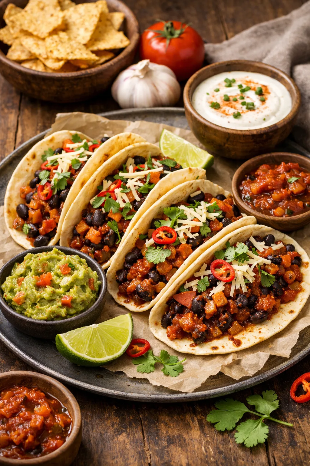 Tacos végétarien 